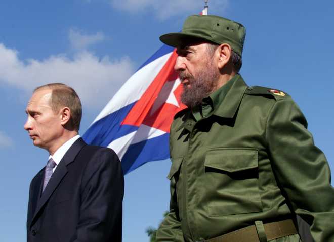 Fidel Castro und Wladimir Putin