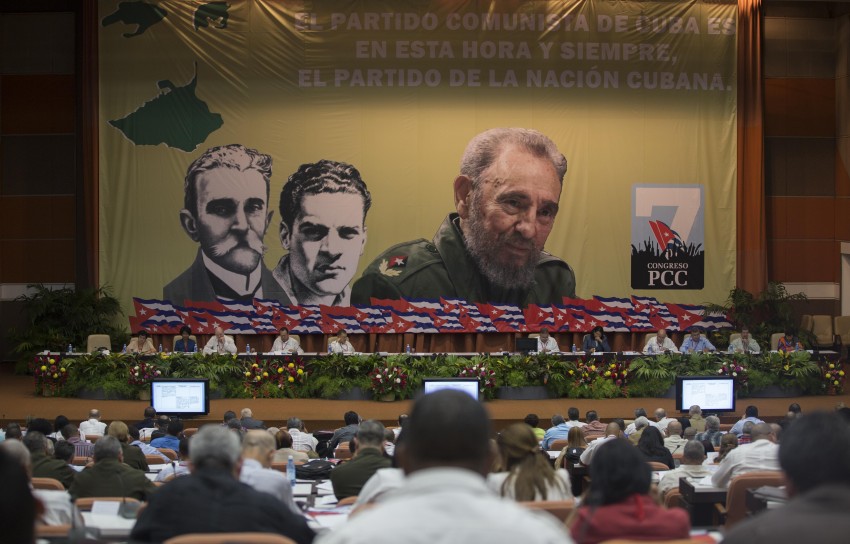 18/04/2016 - Havana, Cuba - Plenario del VII Congreso del Partido Comunista de Cuba con Raúl Castro. Ruz, su primer secretario. Foto: Ismael Francisco/ Cuba Debate