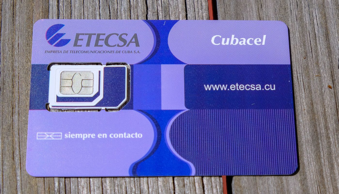 Cubacel SIM-Karte des Anbieters ETECSA