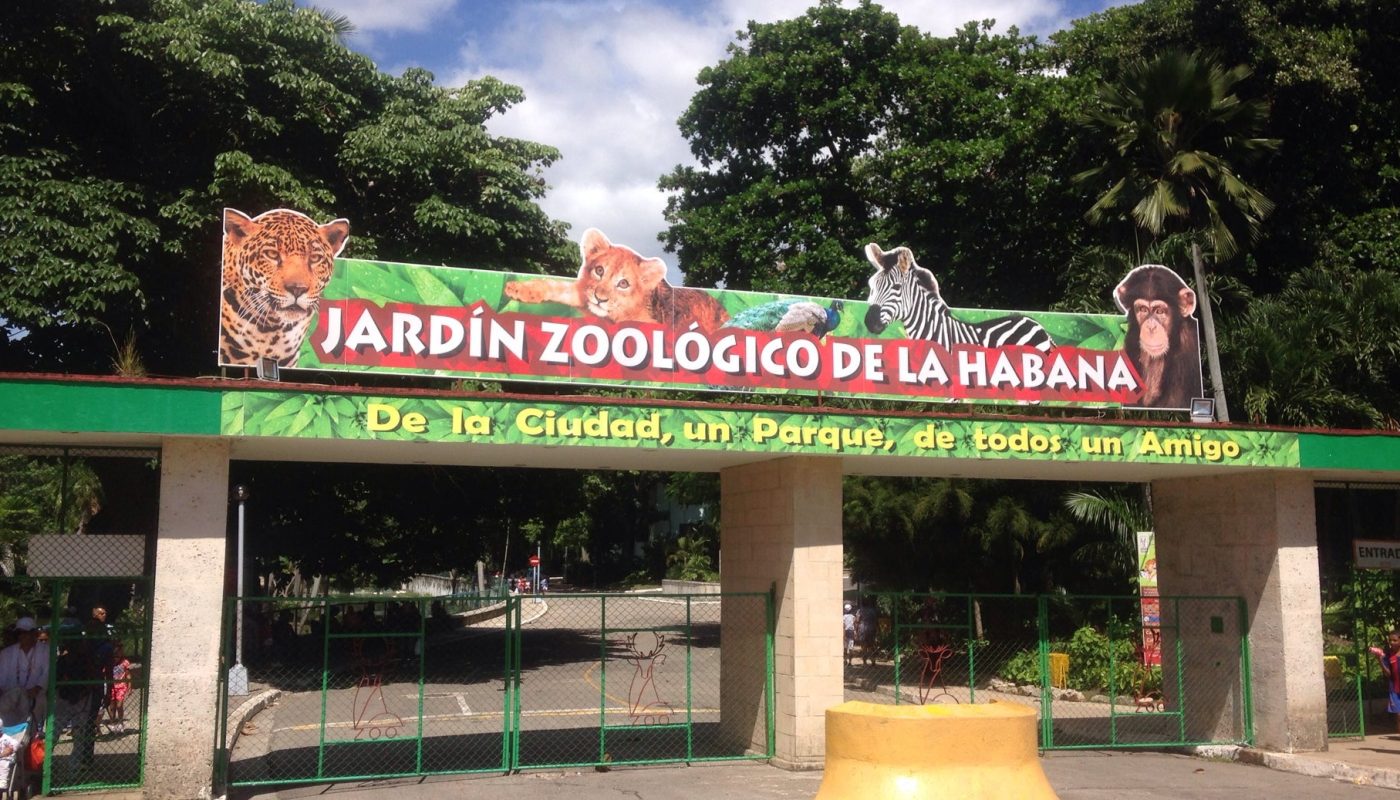 Eingang des nationalen zoologischen Gartens von Havanna