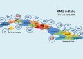 Eine Karte zeigt kleine und mittlere Betriebe in Kuba nach Provinzen aufgeschlüsselt