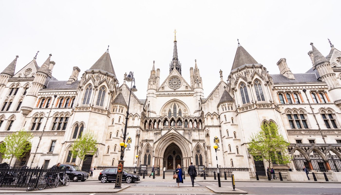 Das Gebäude des Royal Court of Justice in London