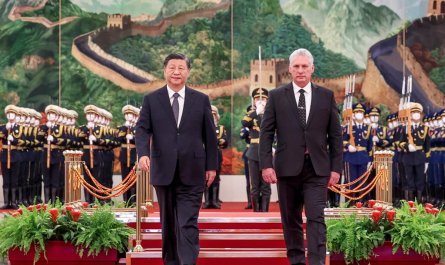 Kubas Präsident Miguel Díaz-Canel (rechts) traf zuletzt bei seinem Staatsbesuch im November vergangenen Jahres auf Chinas Staatschef Xi Jinping (Quelle: Xinhua)
