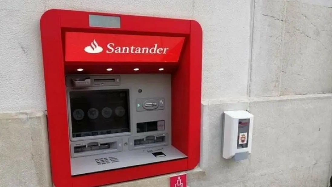 Bankautomat von Santander