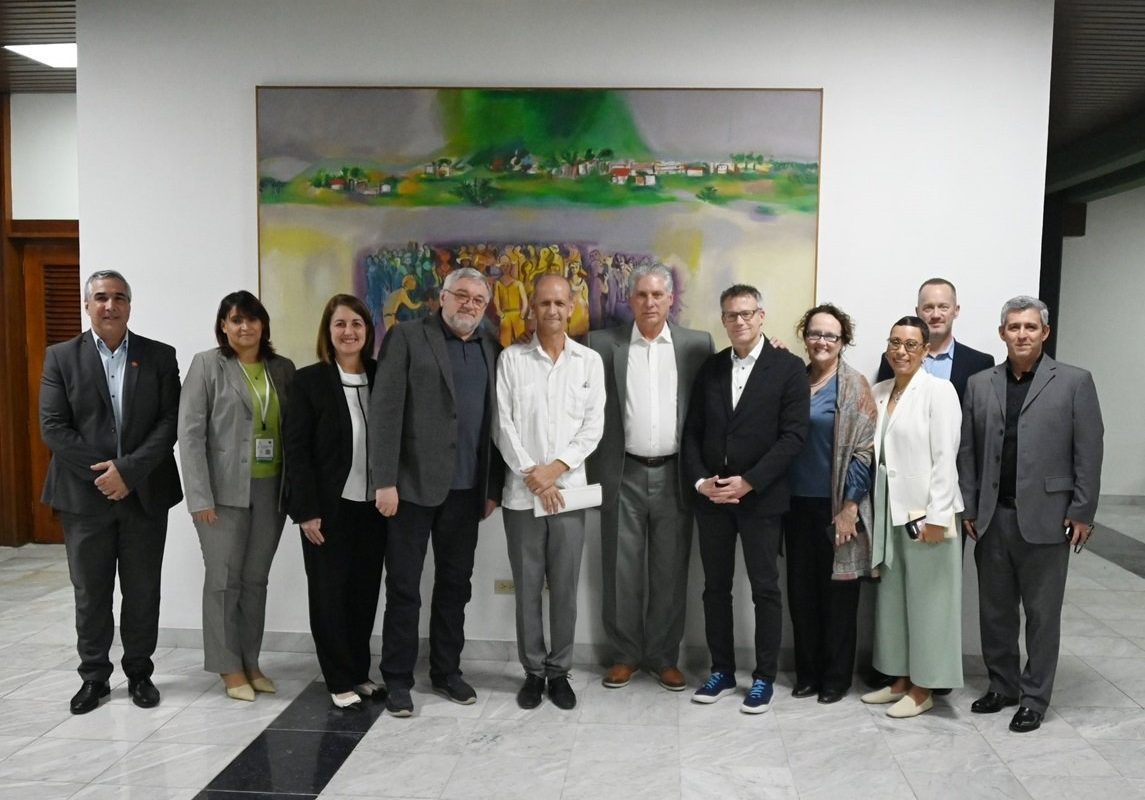 Empfang der wissenschaftlichen Delegation aus den USA durch den Präsidenten von Kuba